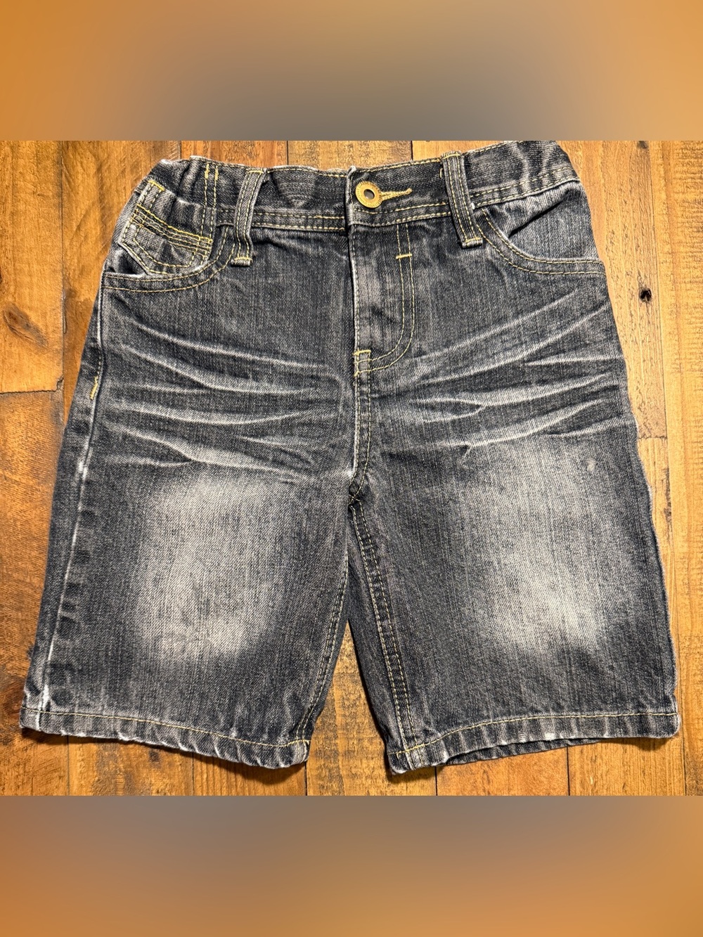 Beverly Hills Polo Club Boys Size 5 Dark Blue Denim Shorts